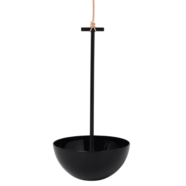 small black hanging planter T-Bar Hanging Planter
